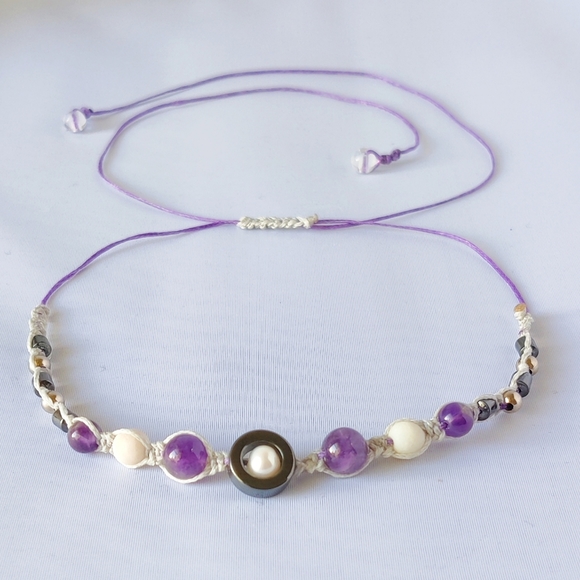 Knotwork & Stone necklace - Picture 5 of 6